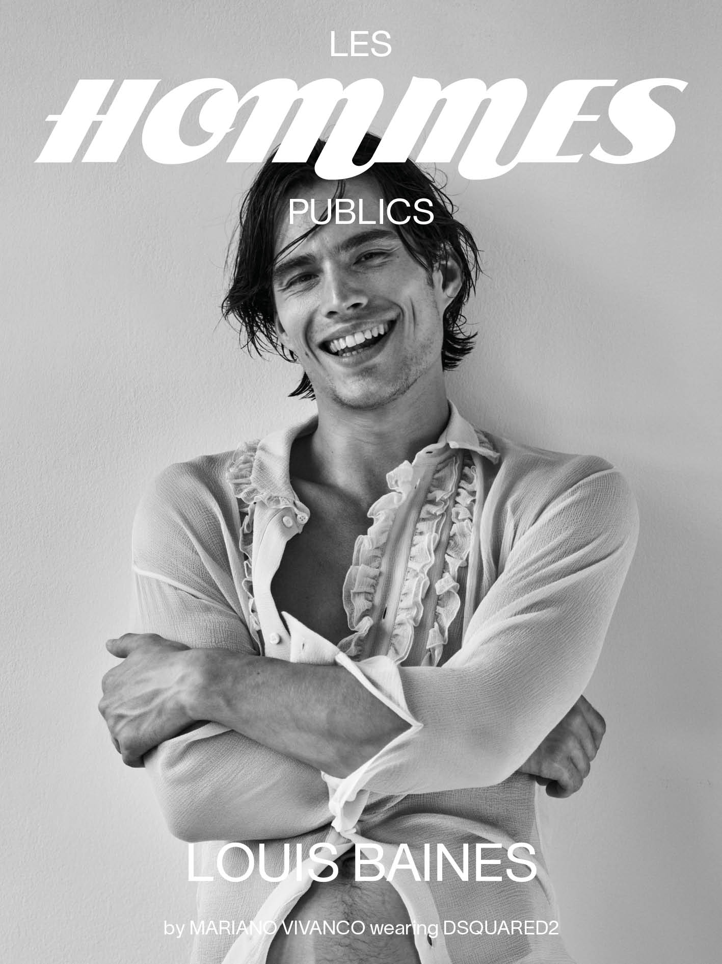 Les Hommes Publics magazine cover featuring Louis Baines